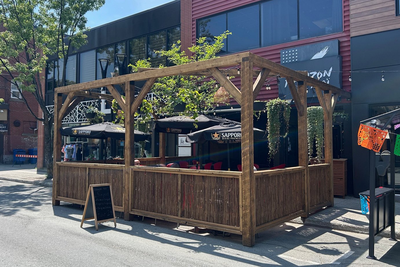balcon terrasse gazebo